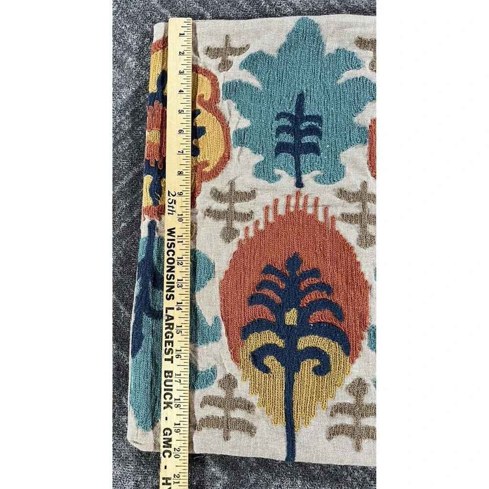 Pottery Barn Leigh Ikat Embroidered 20